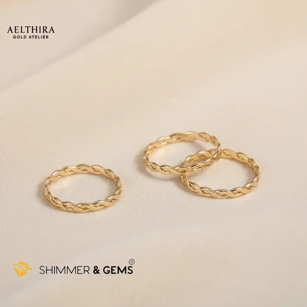 Woven 14K Gold Filled Ring (1.5mm)