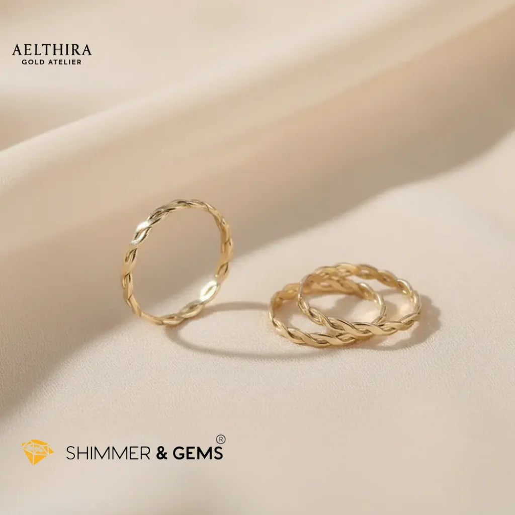 Woven 14K Gold Filled Ring (1.5mm)