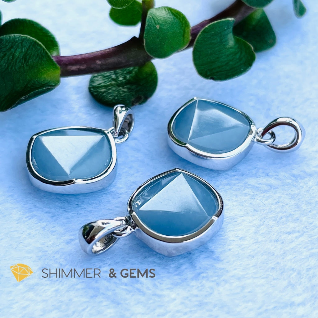 Star Of David Angelite 12Mm Pendant 925 Silver Charms & Pendants