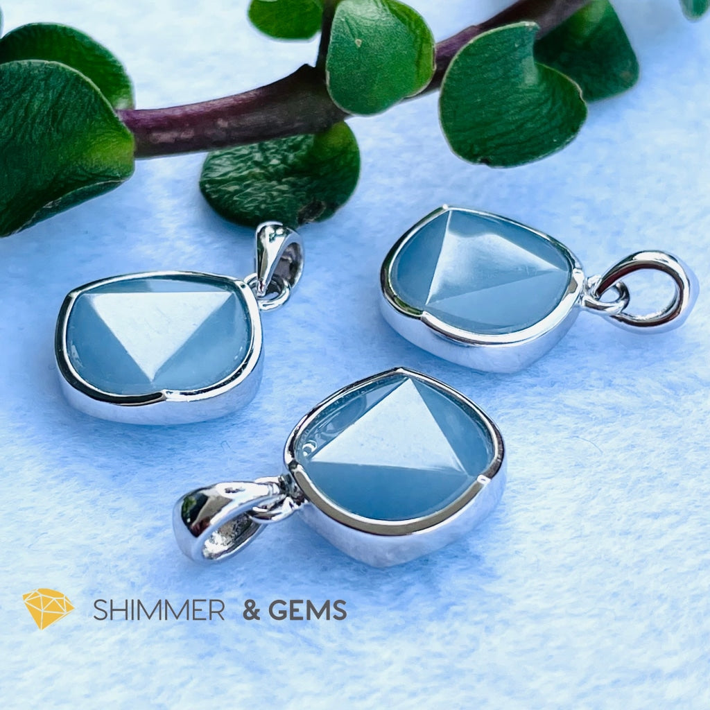Star Of David Angelite 12Mm Pendant 925 Silver Charms & Pendants